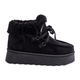 Stivali da neve con plateau da donna con pelliccia, Branek Black Ciabellae nero