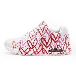 Scarpe Skechers X Jgoldcrown Uno-Spread The Love W 155507-WRPK bianco
