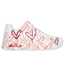 Scarpe Skechers Uno Spread The Love 155507-WCRL bianco