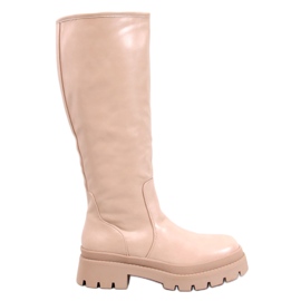 Stivali Dillard Beige con suola spessa
