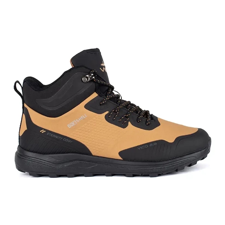 Vico Scarpe da trekking alte da uomo nere e marroni marrone