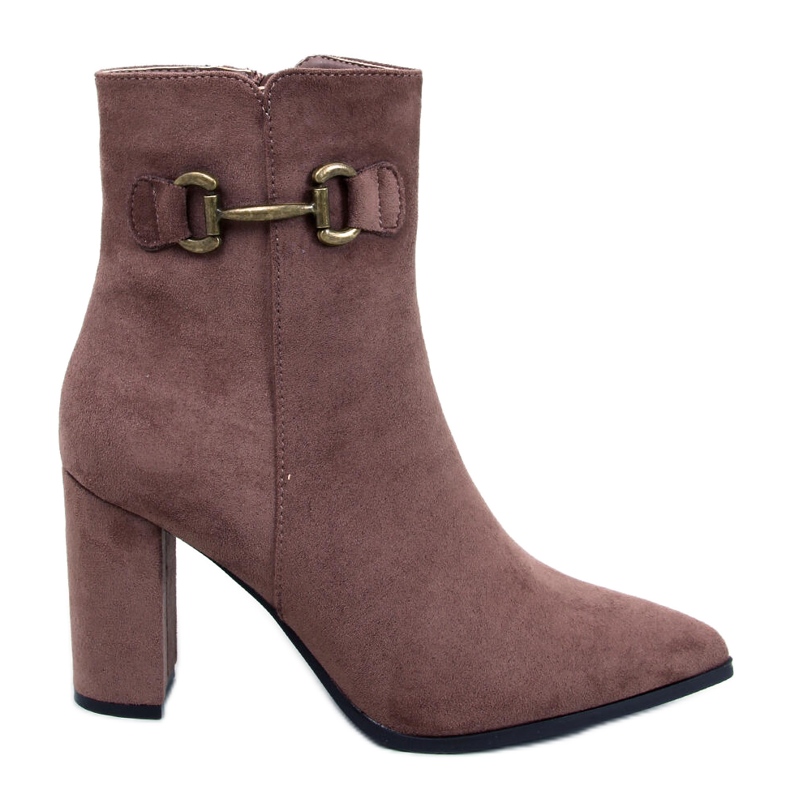Stivaletti Mahoni Khaki in camoscio marrone