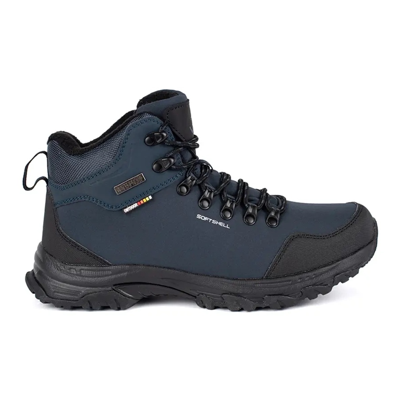 Vico Scarpe da trekking alte da uomo blu navy