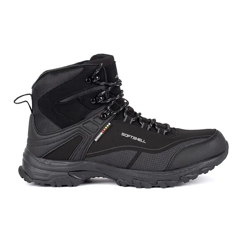 Vico Scarpe da trekking alte da uomo nere nero