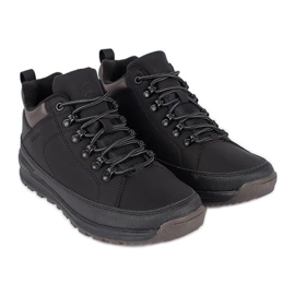 Vico Scarpe da trekking da uomo stringate nere nero