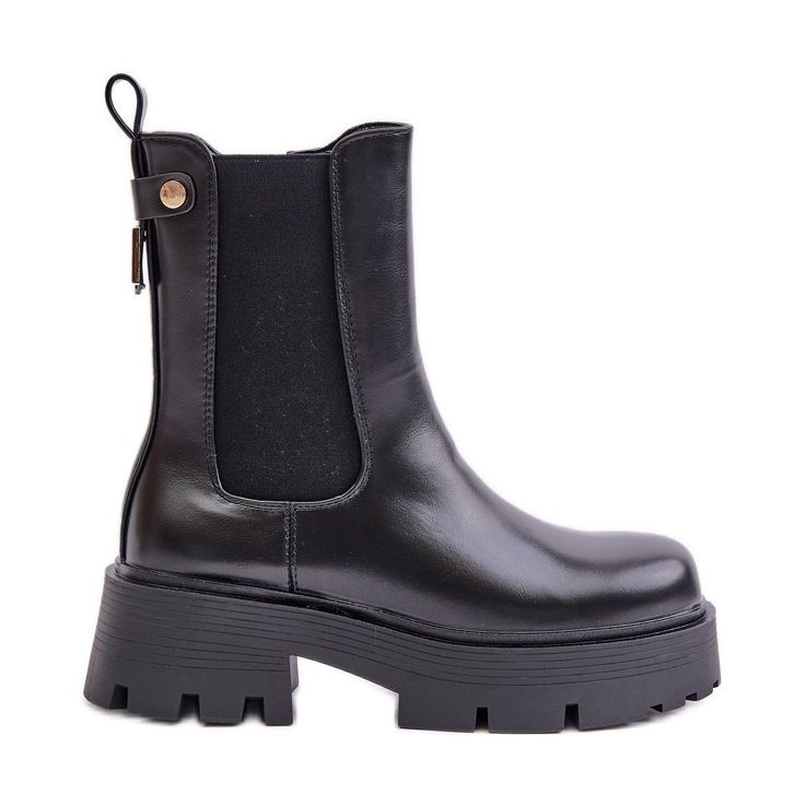 Stivaletto Chelsea con cerniera, Ecopelle Nera Ninnet nero