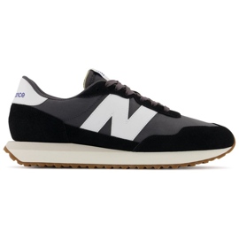 New Balance sneakers da uomo, scarpe sportive lifestyle, pelle scamosciata, nero (MS237GA)