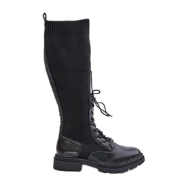 Stivali slip-on Iranel neri con tomaia a calzino nero