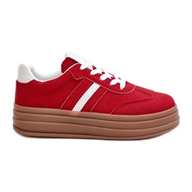 Sneakers Platform Dravinnia da Donna Rosse rosso