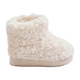 Doposci Da Bambino Con Pelliccia, Montone Mevael Beige Chiaro