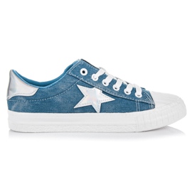 Yes Mile Sneakers blu con ologramma