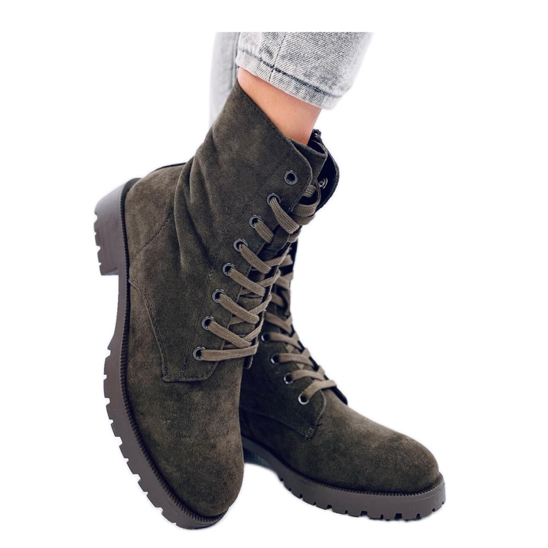 Lavoratori allacciati verdi verde