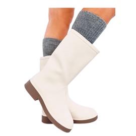 Galosce opache da donna bianche beige