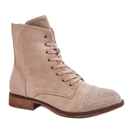 Stivali Modello DA132P Beige Chiaro