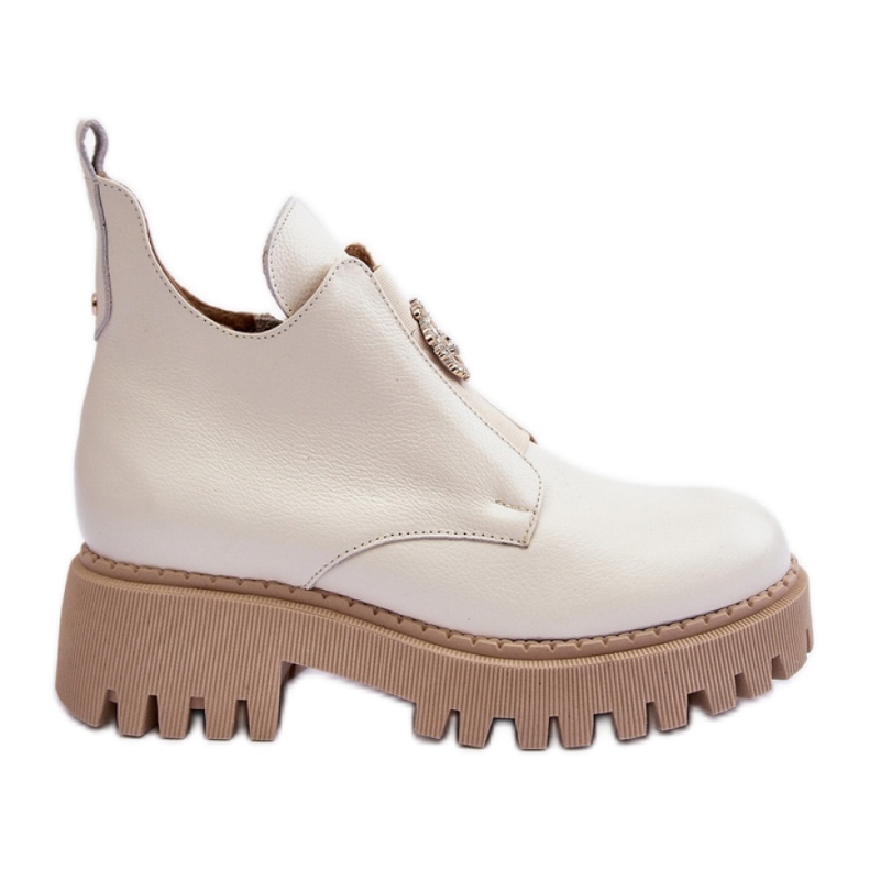 Stivaletti con decorazione Lemar 600451 beige