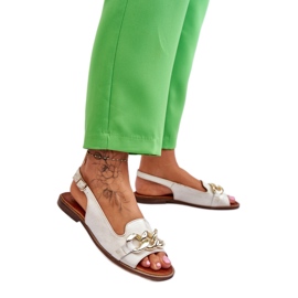 Step in style Sandali Modello Lewski Shoes 3230 Beige/Oro - Entra con stile