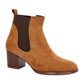 Stivaletto Chelsea Modello XY791 Cammello marrone