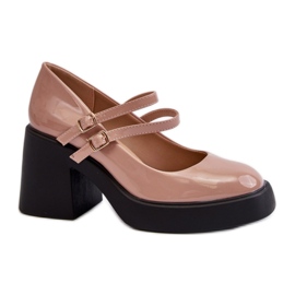 Décolleté Modello M381 Beige Scuro