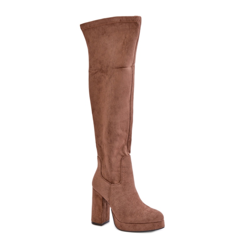 Modello LQ-79 Stivali beige scuro