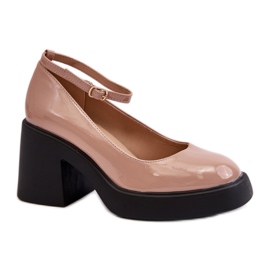 Décolleté Modello M383 Beige Scuro