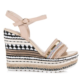 Vices Zeppe Etniche Con Ornamenti marrone