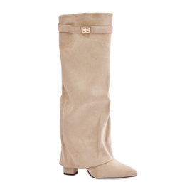 Modello LA-289 Stivali beige chiaro