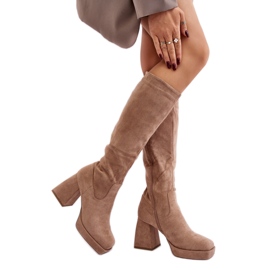 Stivali Modello 168-501 Beige