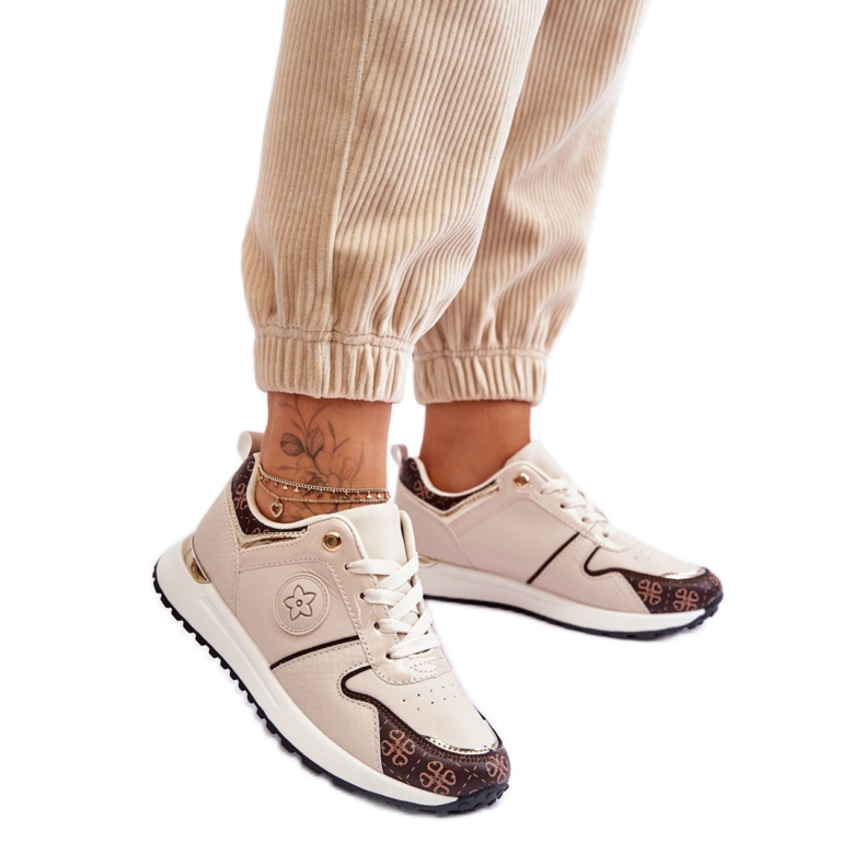 Scarpe Sportive Modello US6 Beige/Marrone