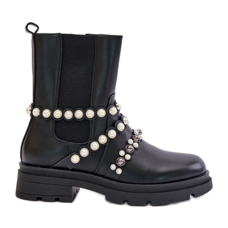Stivaletto Chelsea Modello U9AX58090-1 Nero