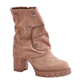 Stivali Modello 168-581 Beige