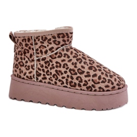 Modello 20216-4K Scarponi da neve Brown Leopard marrone