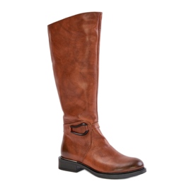 Stivali isolanti da donna Zazoo 70140 marrone