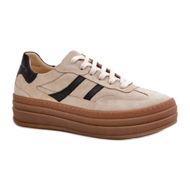 Zazoo N1176 Scarpe sportive beige