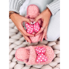 Ciabatte da bambino Salmone con fiocco rosa