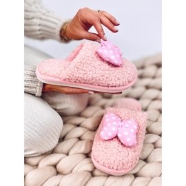 Bambino Pantofole per bambini rosa con fiocco