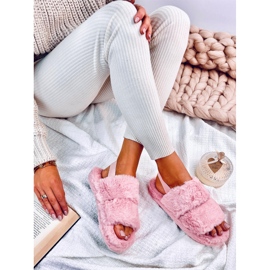 Ciabatte da donna Rhodes con fascia elastica, colore rosa