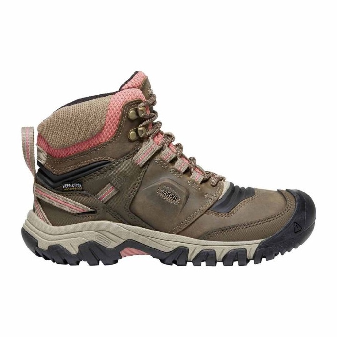 Scarpe da trekking Keen Ridge Flex Mid Wp KE-1024921 marrone