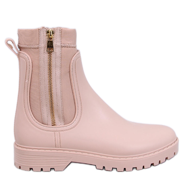 Stivaletti Chelsea beige da donna