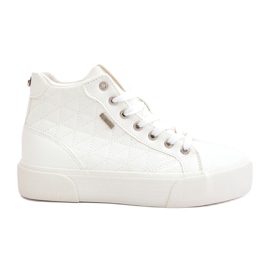 Sneakers isolanti da donna con cuciture Big Star OO274A479 Bianco