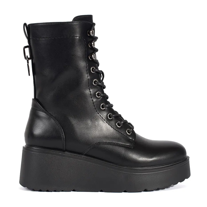 Seastar Scarpe da lavoro da donna nere con suola spessa nero
