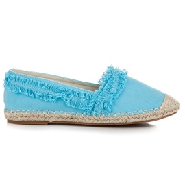 Vices Espadrillas Blu Con Frange