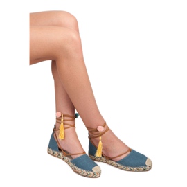 Vices Espadrillas annodate con ornamenti blu