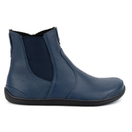 Olivier Stivaletti Chelsea da donna a piedi nudi con cerniera, isolanti 1263, blu navy