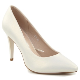 Décolleté panna perle Sergio Leone 1878 bianco