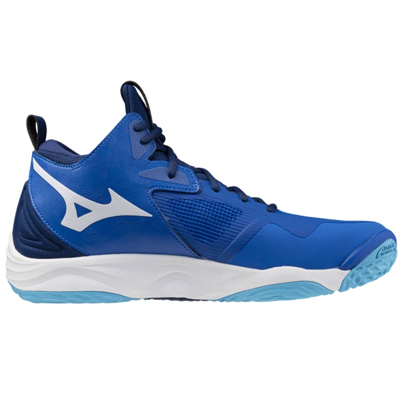 Scarpe da pallavolo Mizuno Wave Momentum 3 Mid V1GA231701, blu