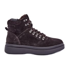 Stivali isolanti in pelle scamosciata da uomo Big Star OO174189 Marrone