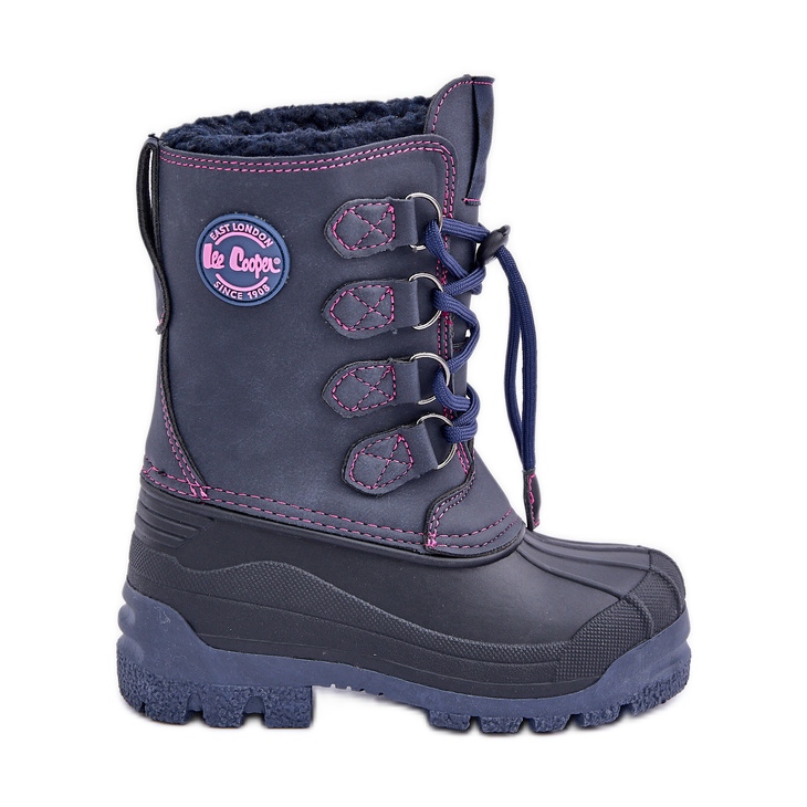 Stivali da neve alti e caldi per bambini Lee Cooper LCJ-24-44-2843K Blu navy