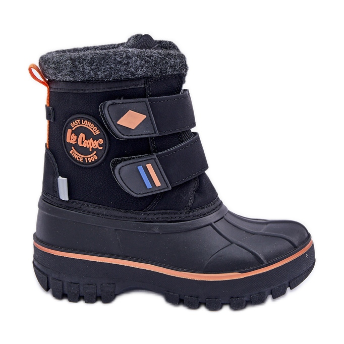 Stivali da neve con velcro per bambini Lee Cooper LCJ-24-44-2865K Neri nero
