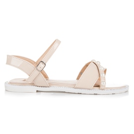 Vices Sandali bassi con perle marrone