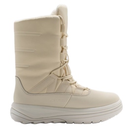 Stivali da neve da donna Inua con isolamento Primaloft 4F 4FRAW24FSBSF012 Beige